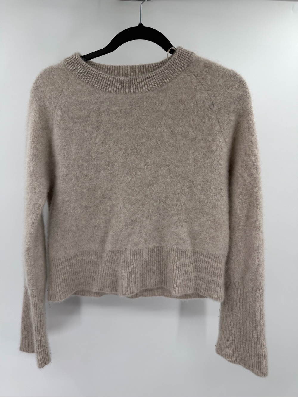 Rachel Zoe 100% 2ply Cashmere Tan Beige Soft Sweater Size Small